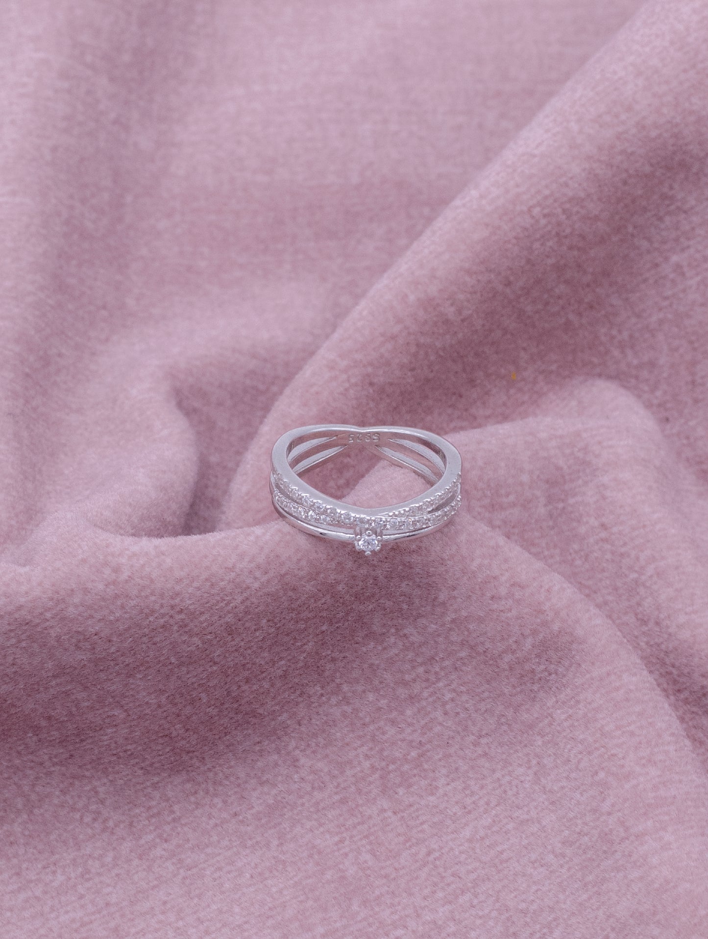 92.5 Sterling Silver Trinity Ring