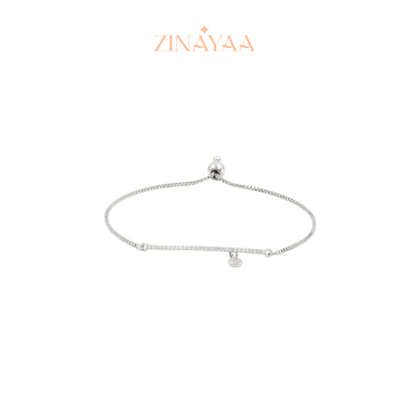 92.5 Sterling Silver Minimalist Chain Bracelet