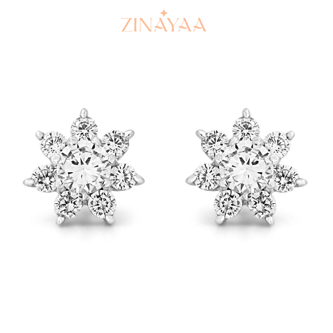 92.5 Sterling Silver Bright Bloom Pendant Set