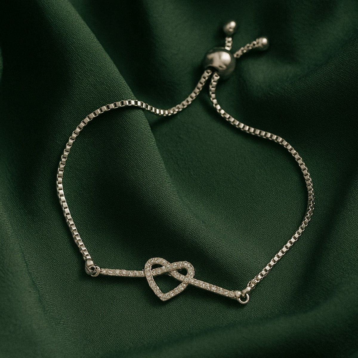 92.5 Infinity Heart Bracelet