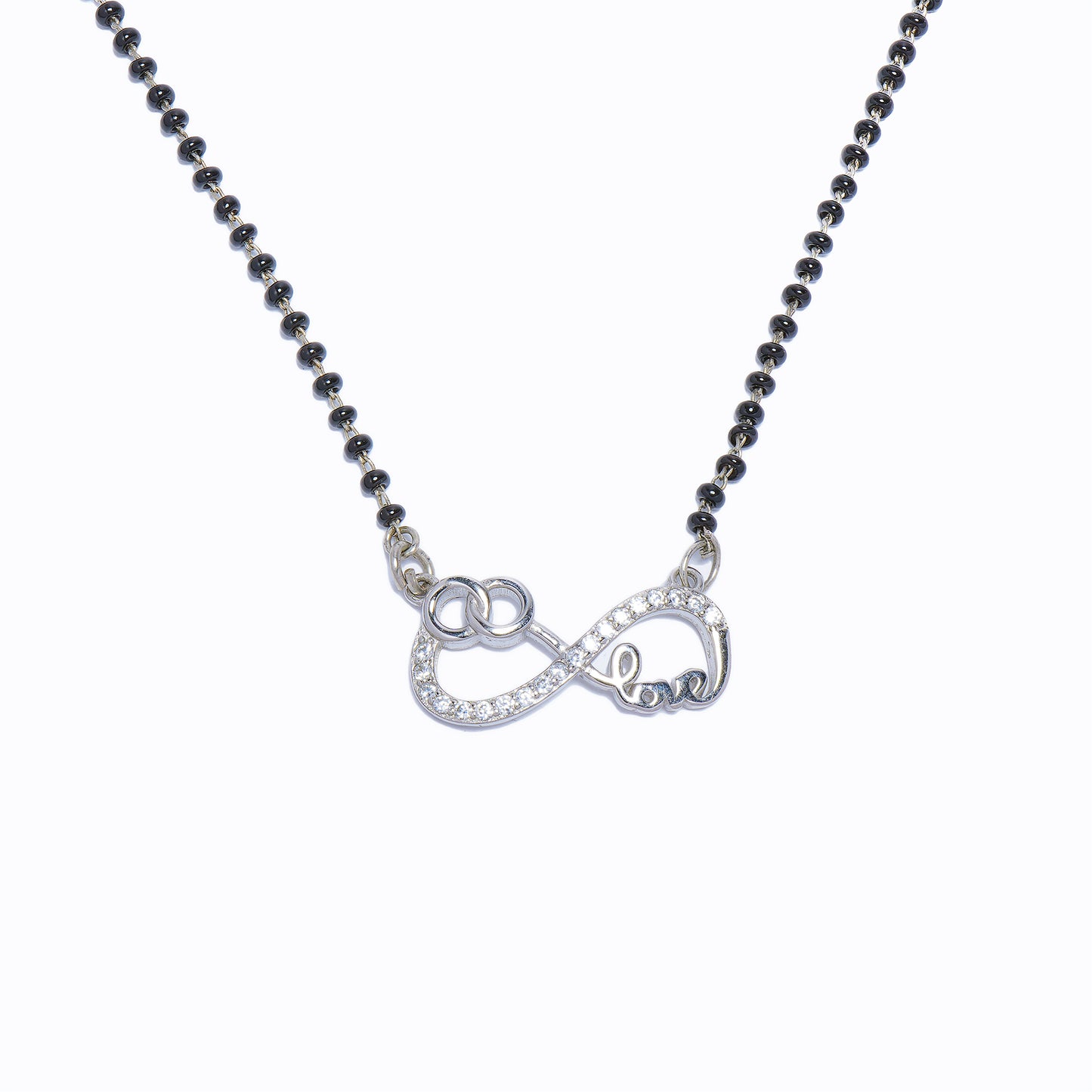 92.5 Sterling Silver Infinity Mangalsutra