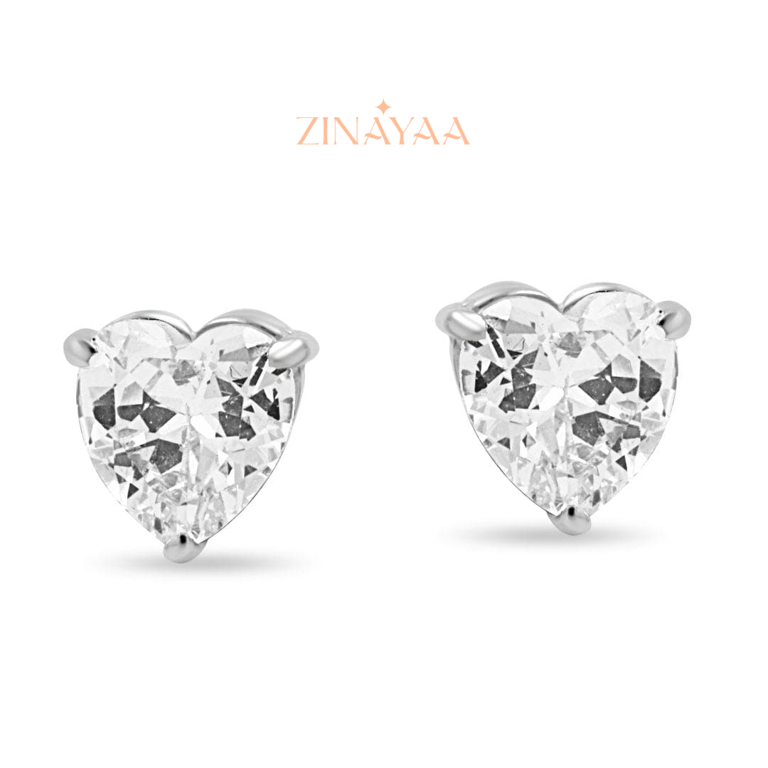 925 Sterling Silver Petite Heart Pendant Set