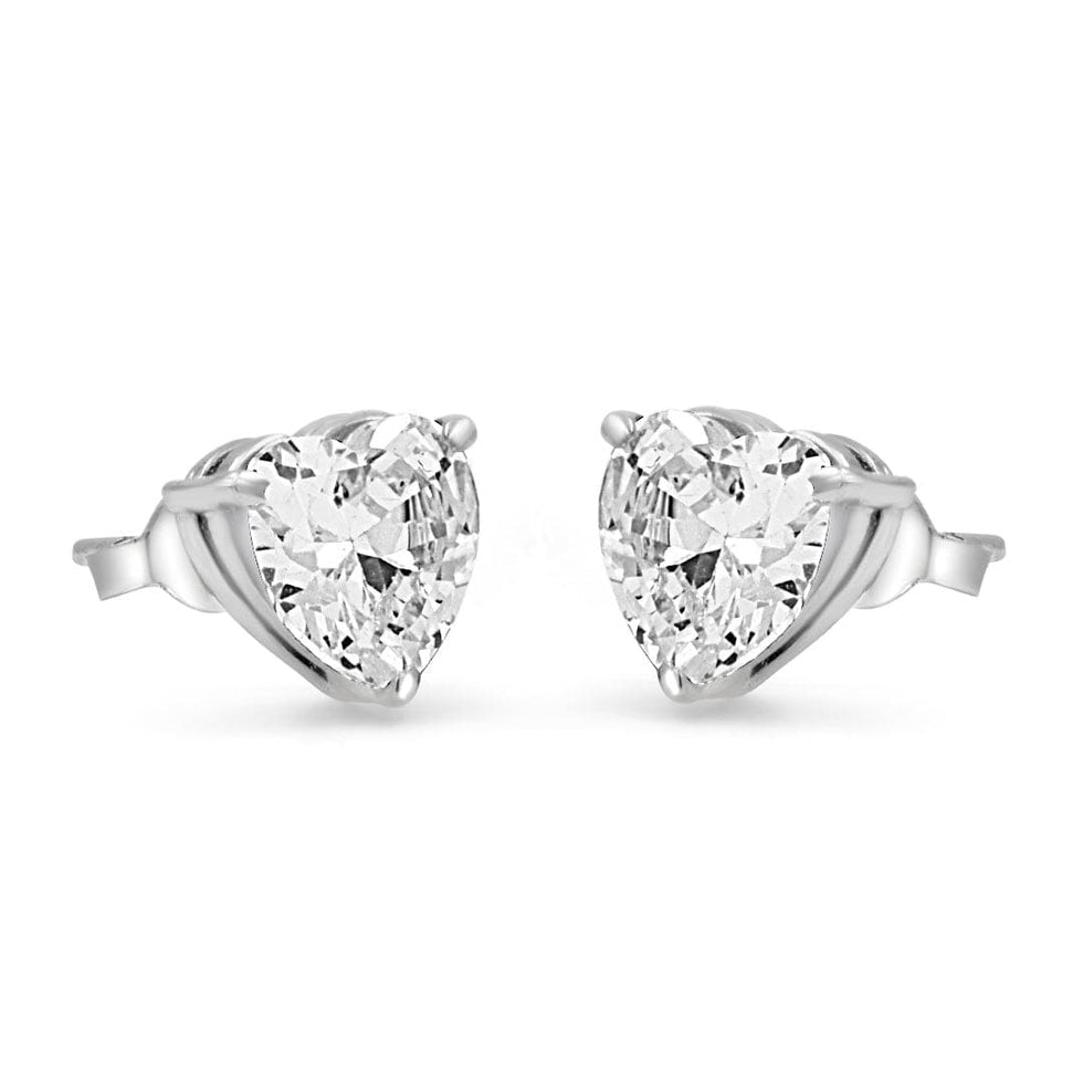 925 Sterling Silver Petite Heart Pendant Set