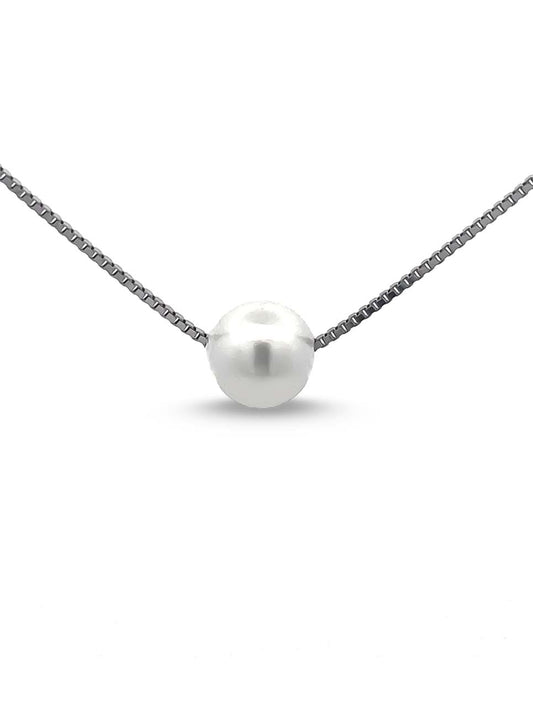 92.5 Sterling Silver Moon Necklace