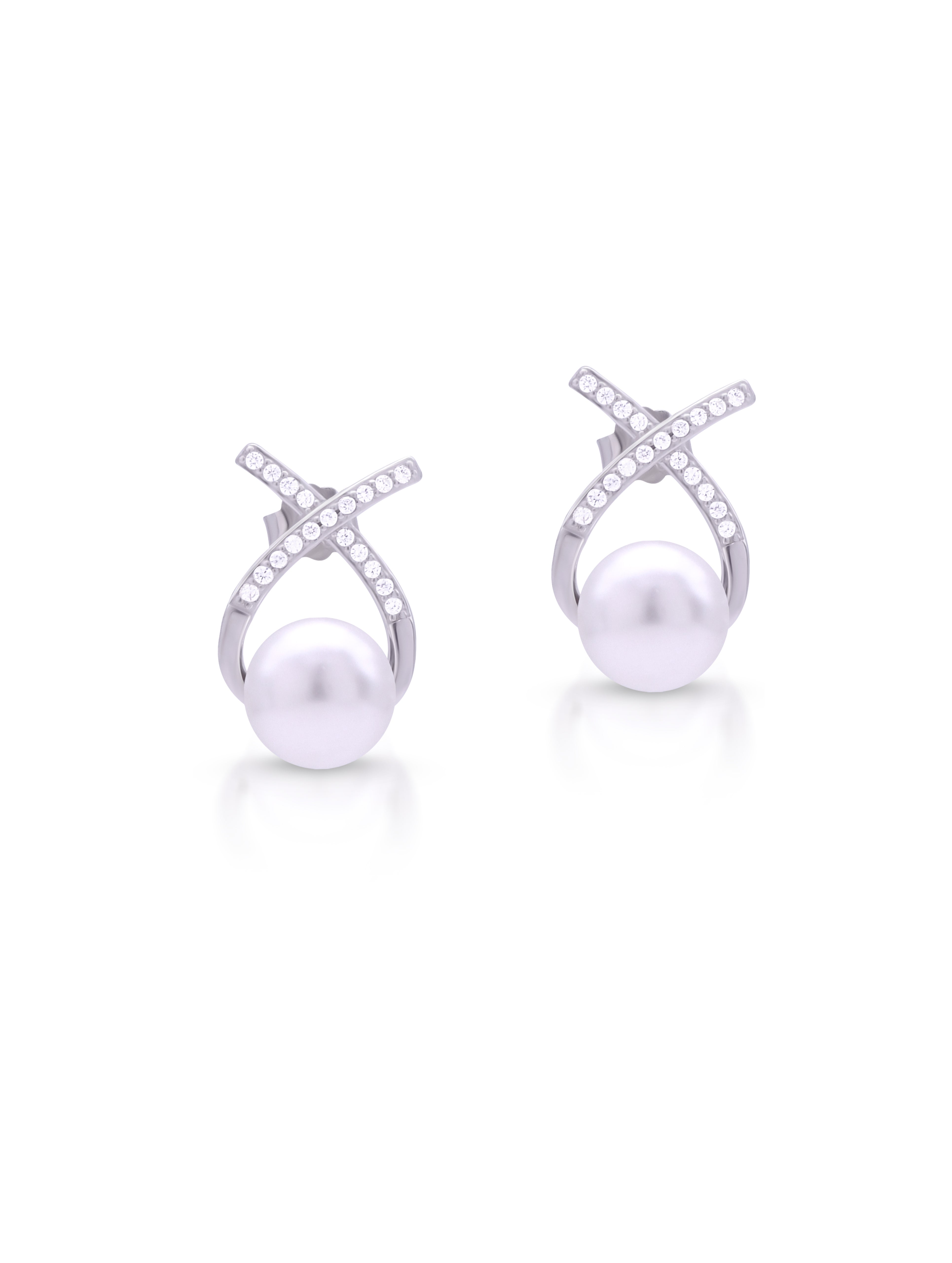 Studded Pearl Earrings