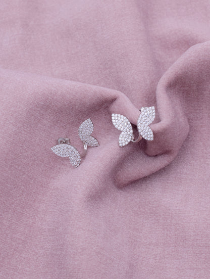 92.5 Sterling Silver Lustrous Titli Earrings