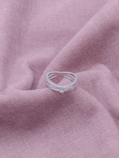 92.5 Sterling Silver Trinity Ring