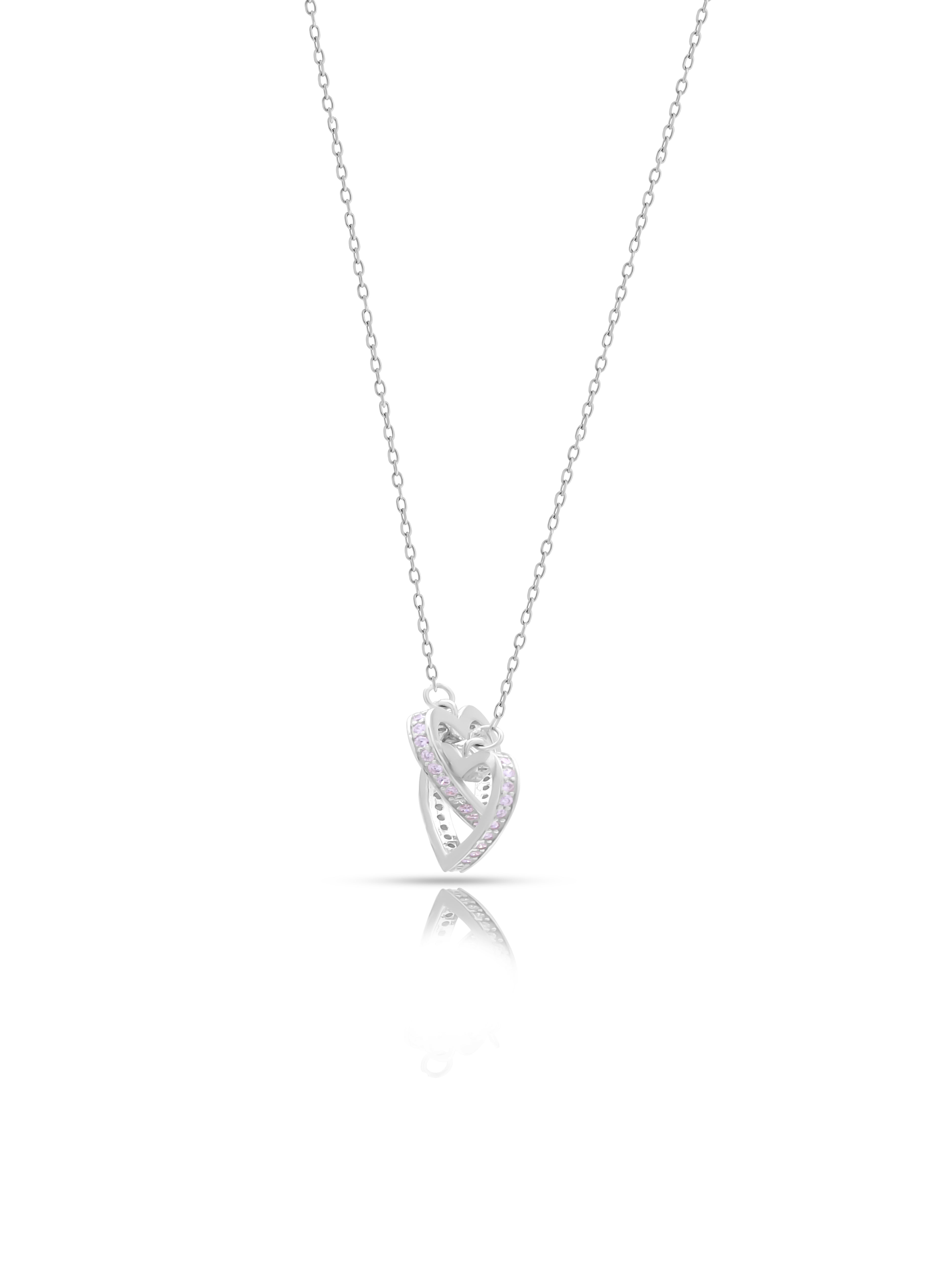 Interlock Heart Pendent Necklace