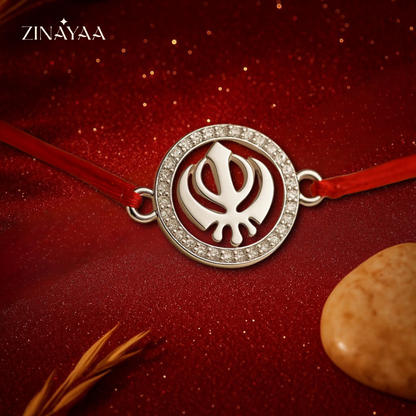 92.5 sterling silver khanda Rakhi