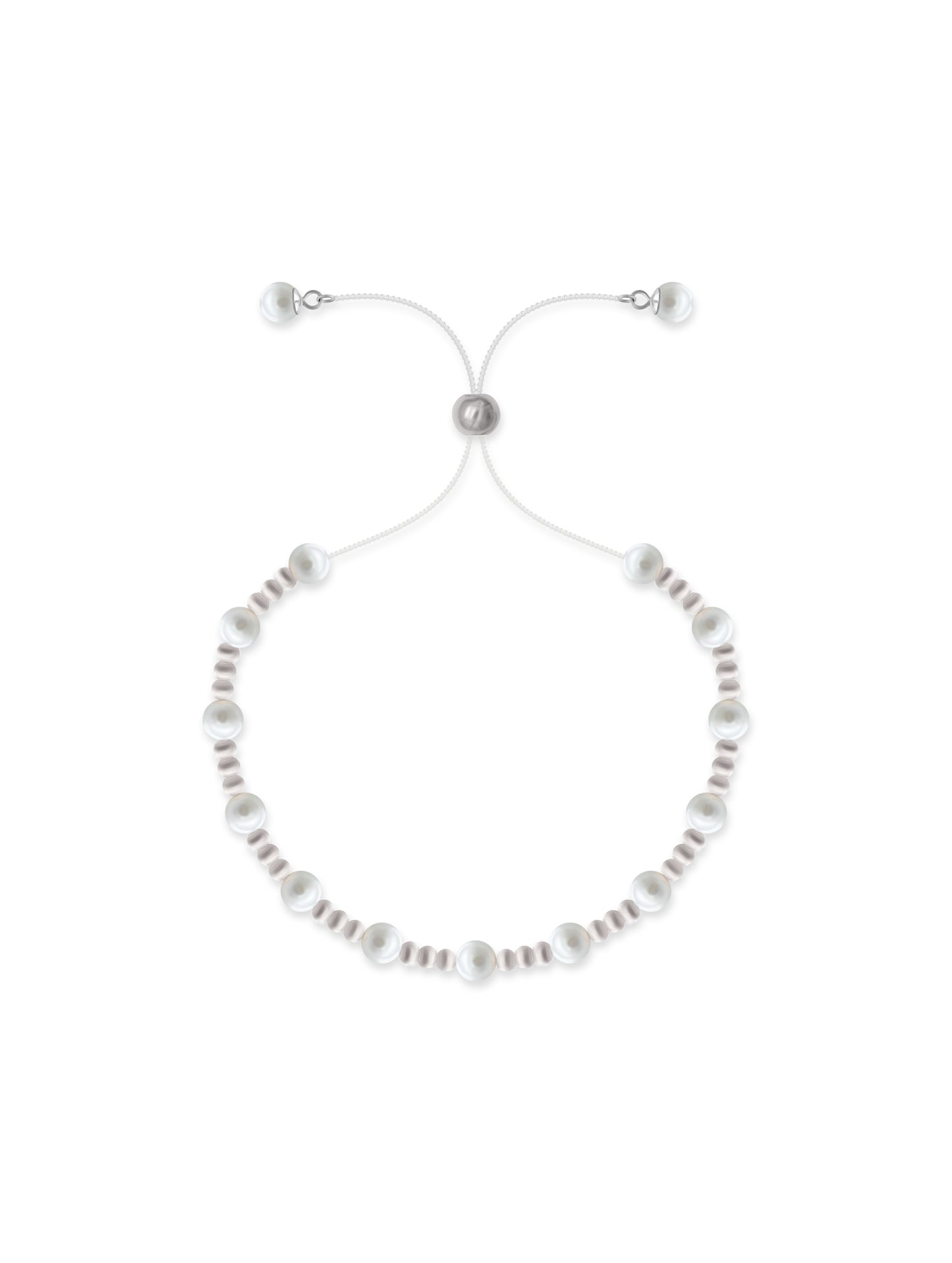 92.5 Sterling Silver Harmony Moon Bracelet