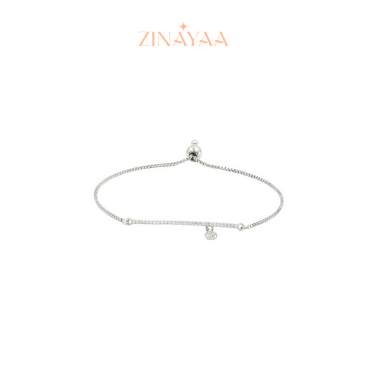 92.5 Sterling Silver Minimalist Chain Bracelet