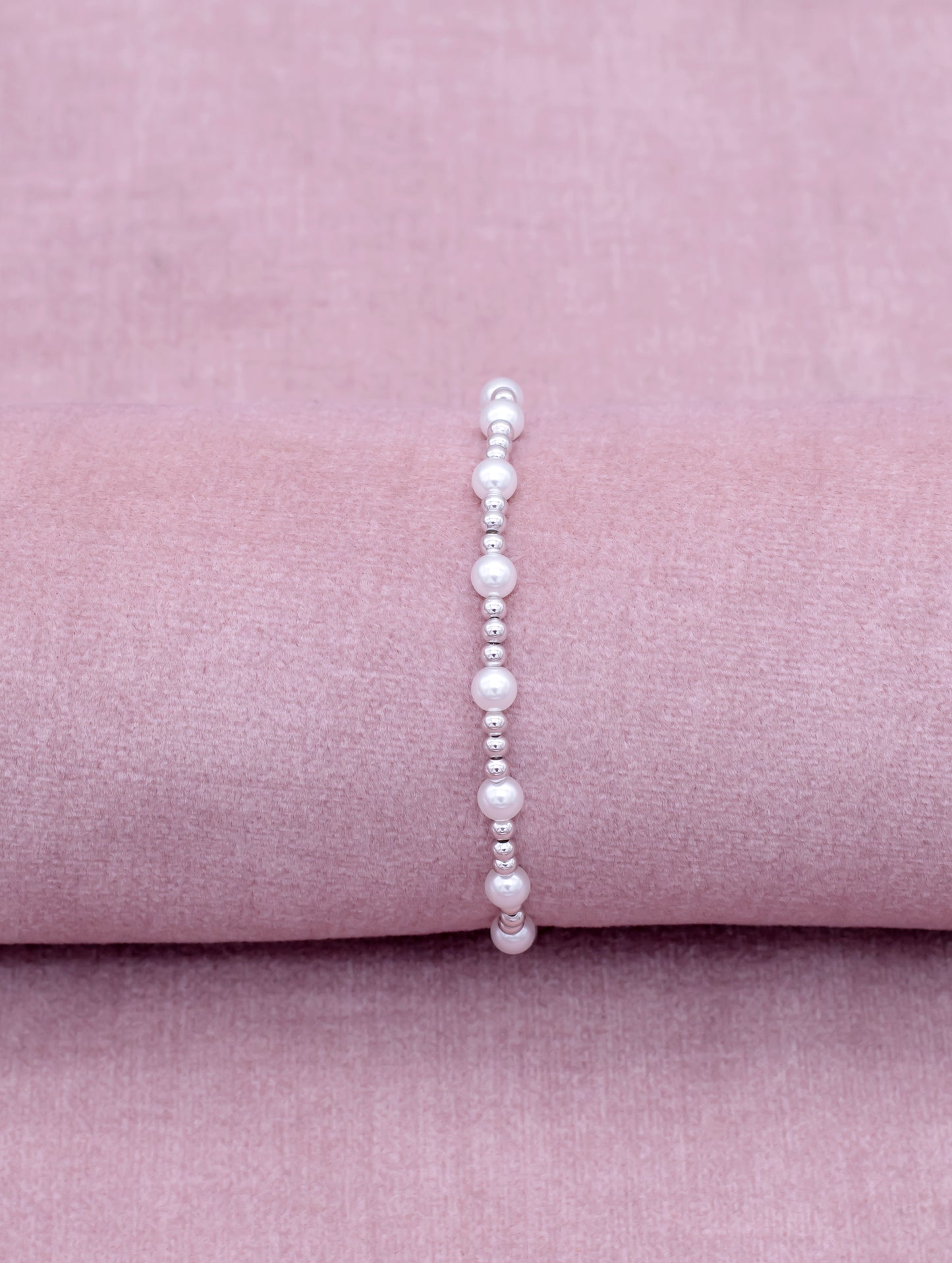 92.5 Sterling Silver Harmony Moon Bracelet