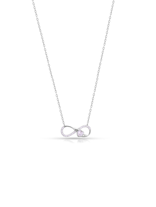 92.5 Sterling Silver Forever & Ever Necklace
