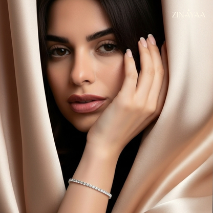 925 Sterling Silver Adjustable Tennis Bracelet