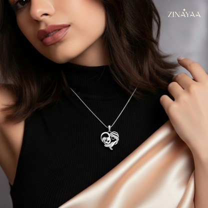 925 Sterling Silver Eternal Bond Adjustable Pendant Necklace