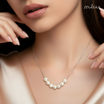 925 Sterling Silver Pearl Grace Necklace