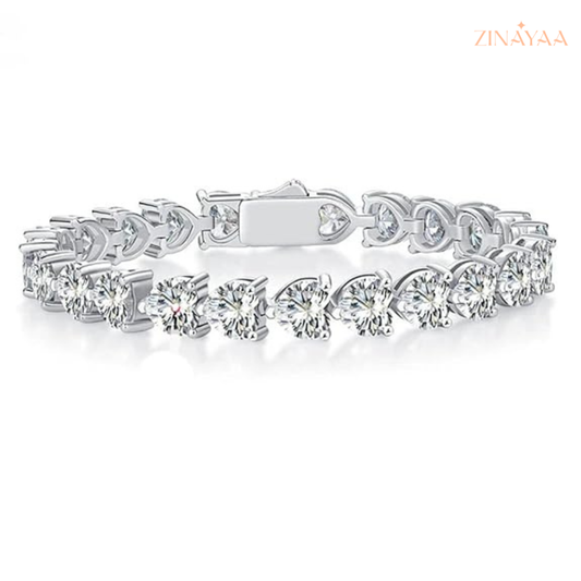 925 Sterling Silver Classic Sparkle Adjustable Bracelet