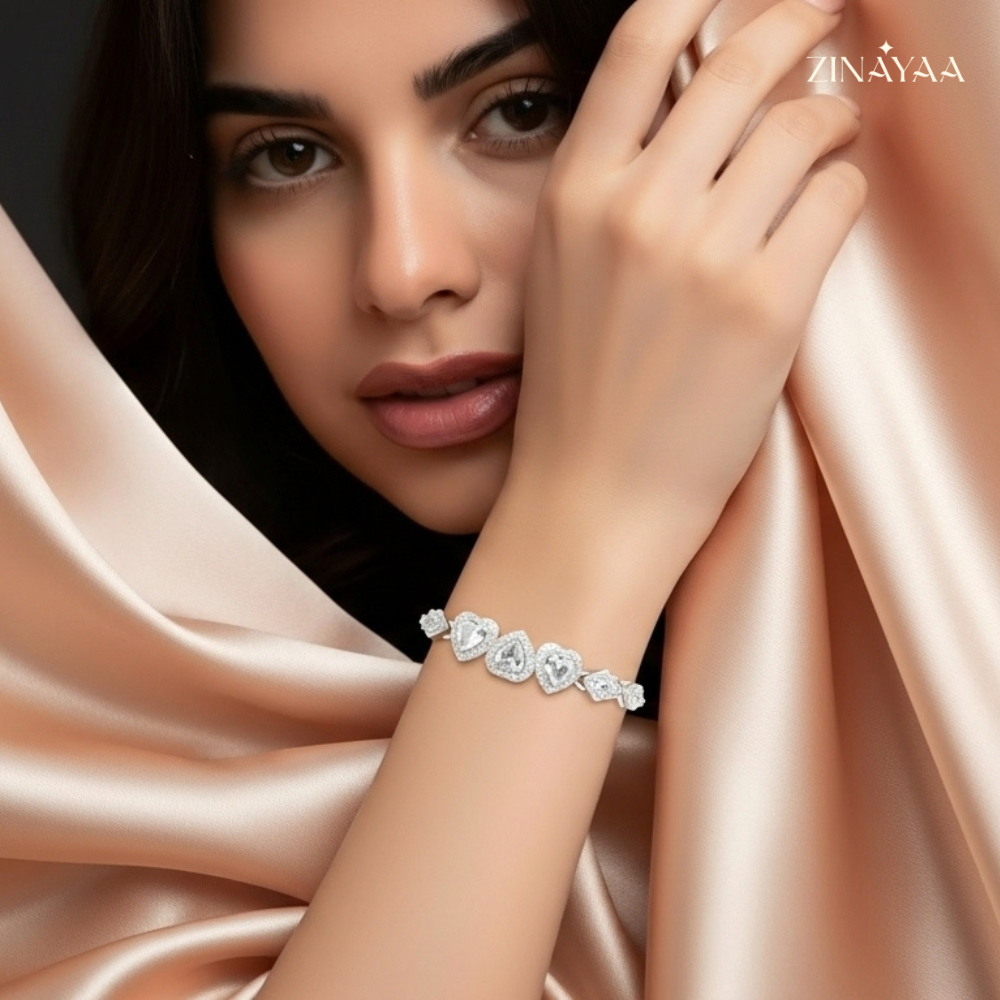 925 Sterling Silver Adjustable Sparkle Bracelet