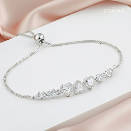 925 Sterling Silver Adjustable Sparkle Bracelet