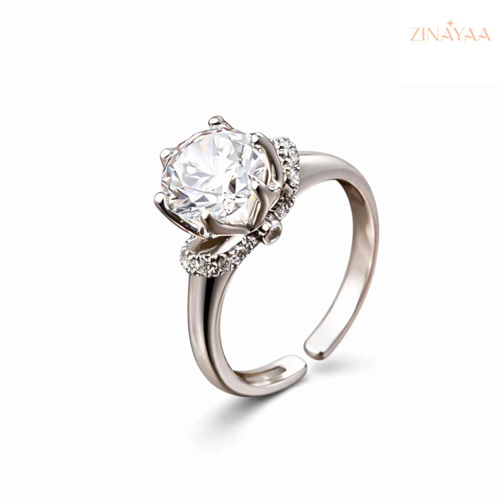 92.5 Sterling Silver Celestial Embrace Women’s  Ring