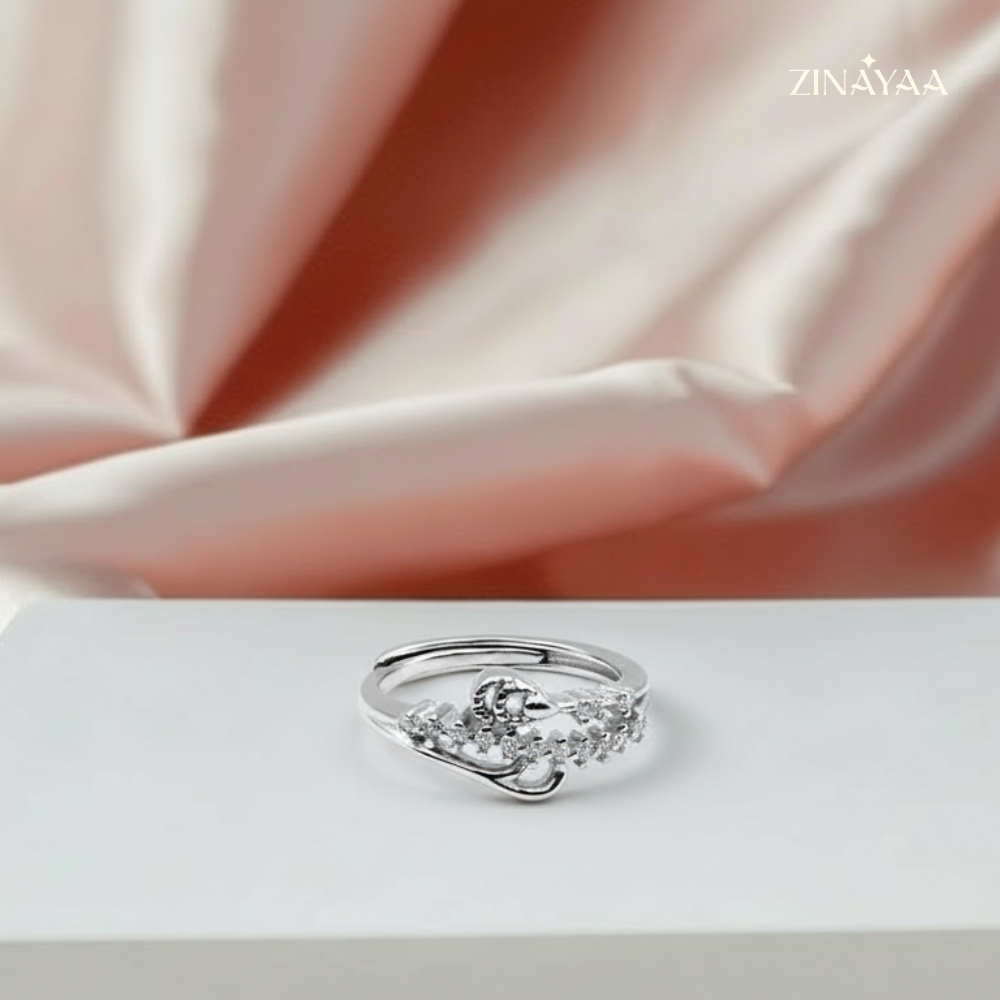 925 Sterling Silver Grace Adjustable Ring