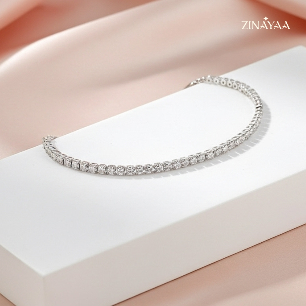 925 Sterling Silver Adjustable Tennis Bracelet