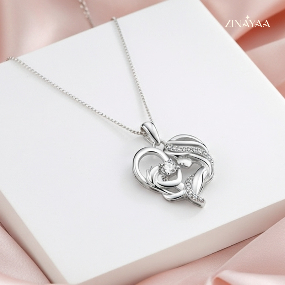 925 Sterling Silver Eternal Bond Adjustable Pendant Necklace