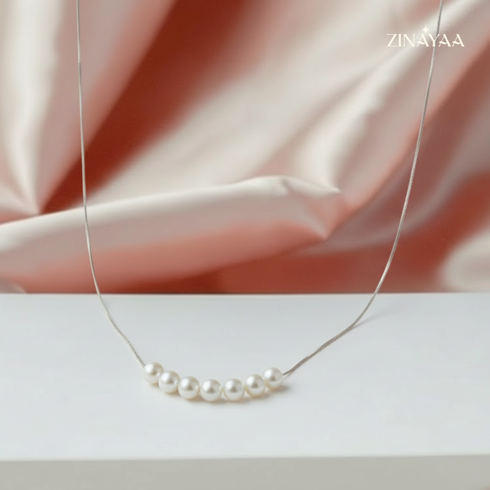 925 Sterling Silver Pearl Grace Necklace