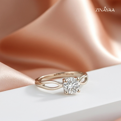 925 Sterling Silver Classic Solitaire Adjustable Ring
