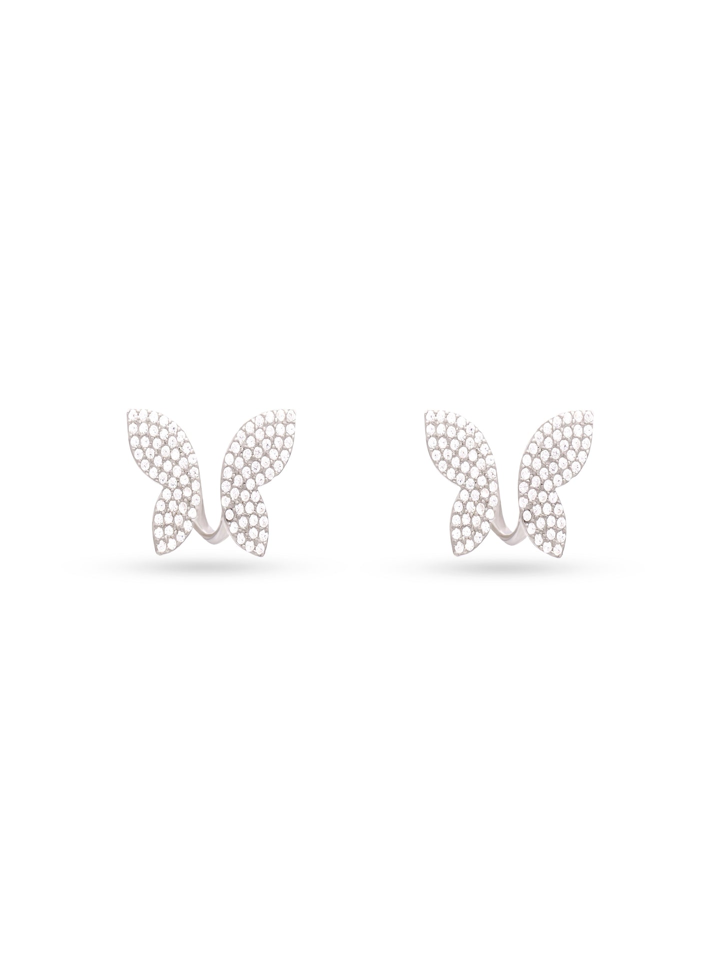 92.5 Sterling Silver Lustrous Titli Earrings