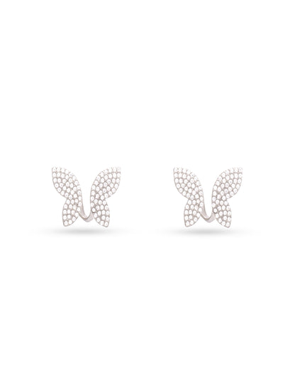 92.5 Sterling Silver Lustrous Titli Earrings