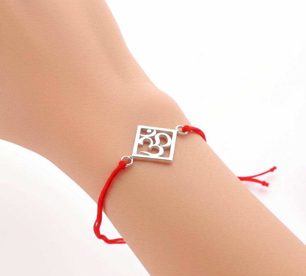 92.5 sterling silver om Rakhi