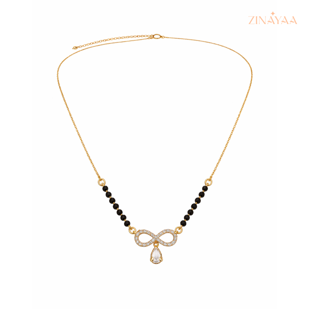 925 Sterling Silver Infinity Mangalsutra Necklace