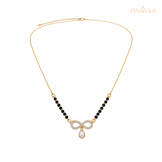 925 Sterling Silver Infinity Mangalsutra Necklace