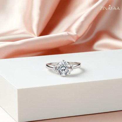 92.5 Sterling Silver Celestial Embrace Women’s  Ring