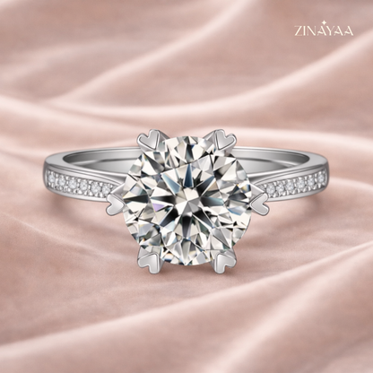 925 Sterling Silver Regal Solitaire Adjustable Ring