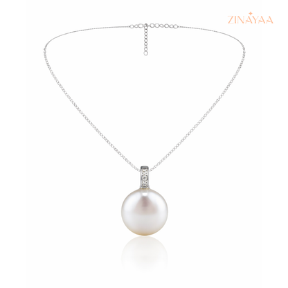 925 Sterling Silver Classic Pearl Adjustable Necklace