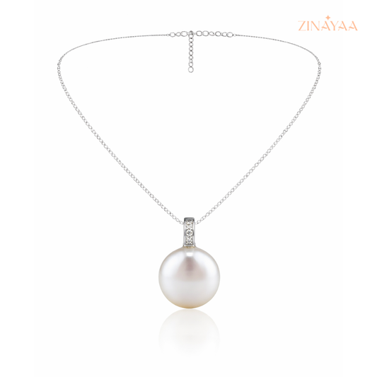 925 Sterling Silver Classic Pearl Adjustable Necklace