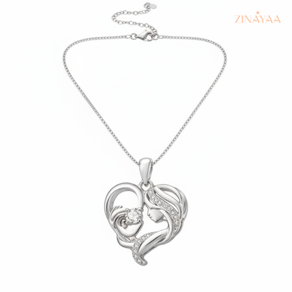 925 Sterling Silver Eternal Bond Adjustable Pendant Necklace