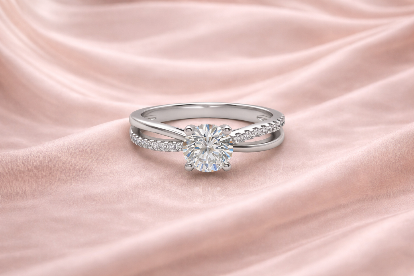 925 Sterling Silver Classic Solitaire Adjustable Ring