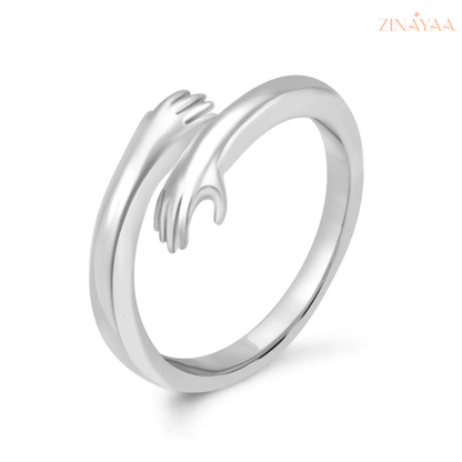 925 Sterling Silver Embrace AdjustableRing