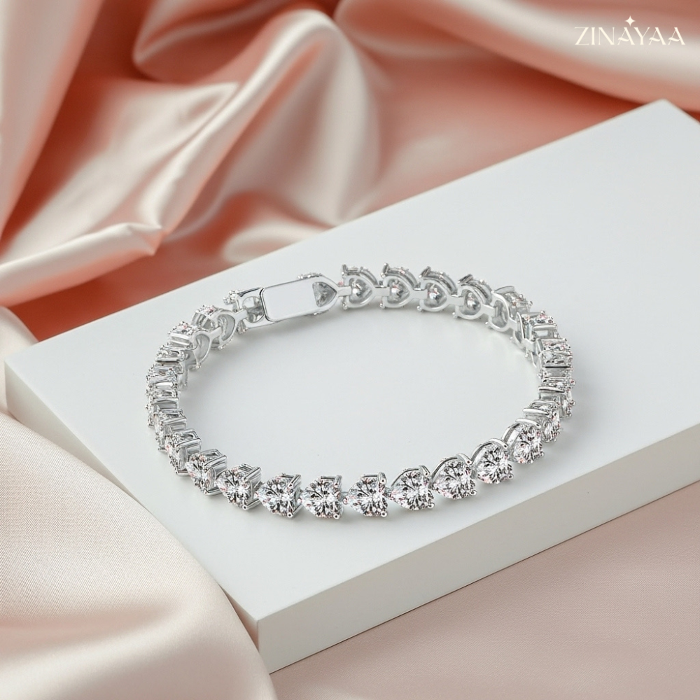 925 Sterling Silver Classic Sparkle Adjustable Bracelet