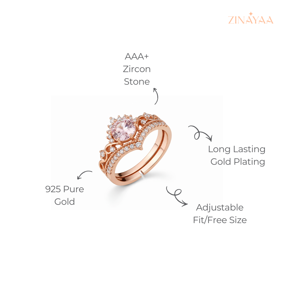 925 Sterling Silver Rose Blossom Adjustable Ring