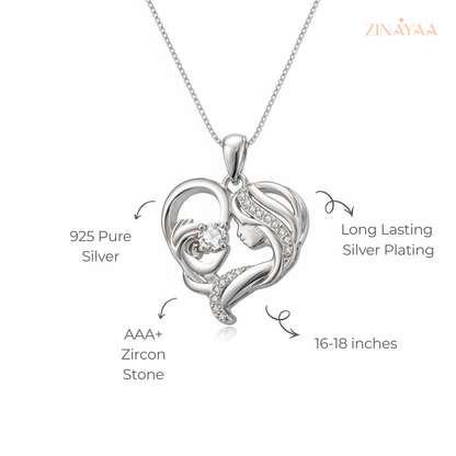 925 Sterling Silver Eternal Bond Adjustable Pendant Necklace