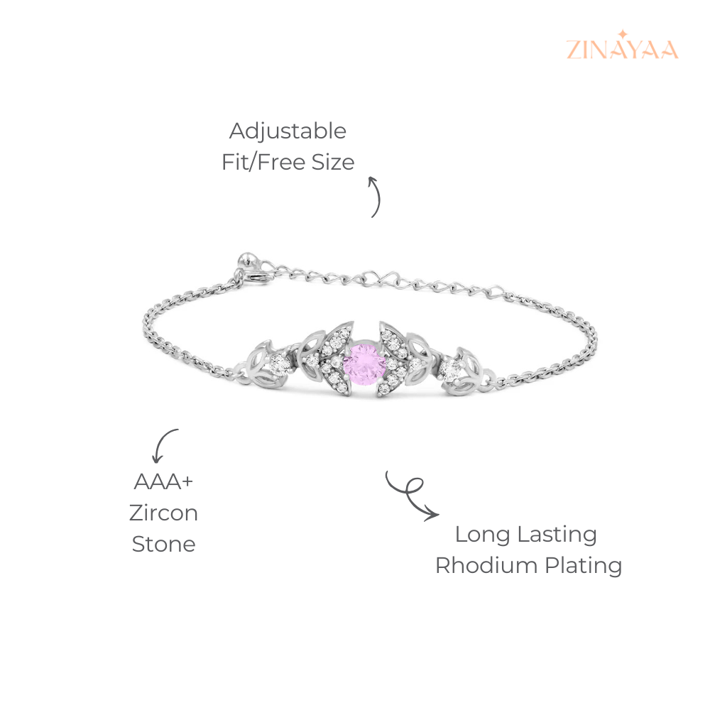 925 Sterling Silver Triple Spark Adjustable Bracelet,
