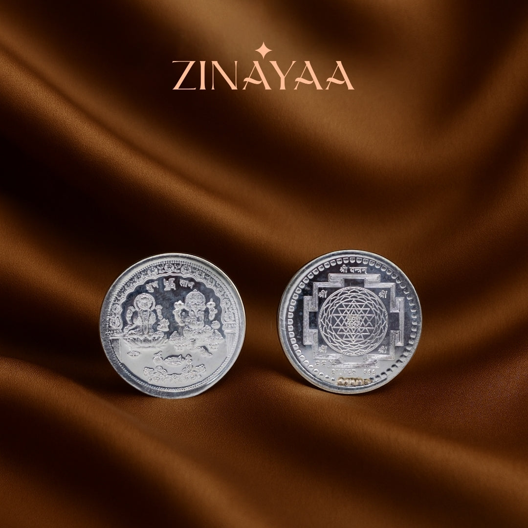 999 purity Lakshmi Ganesh 10Gms Coin