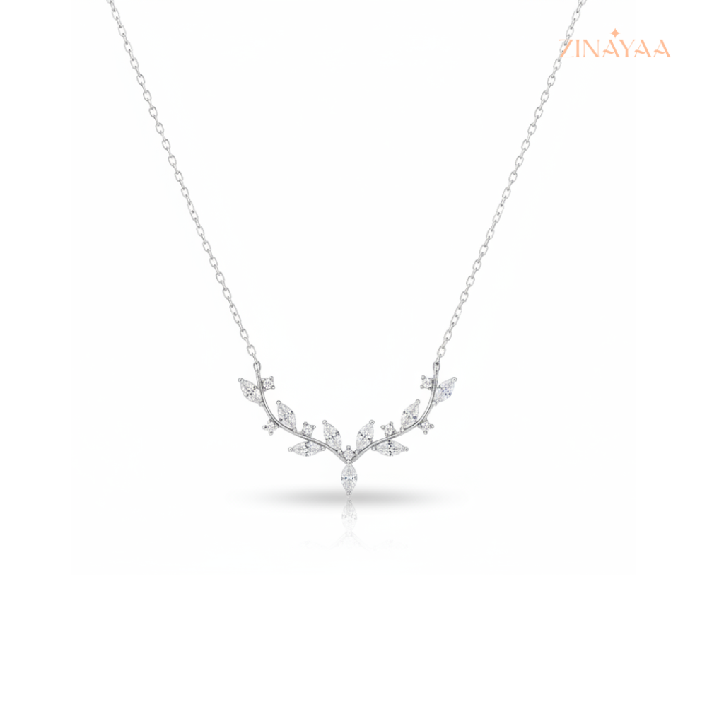 925 Sterling Silver Leaf Vines Adjustable Necklace