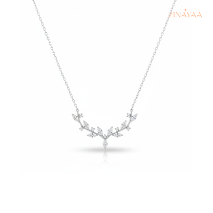 925 Sterling Silver Leaf Vines Adjustable Necklace