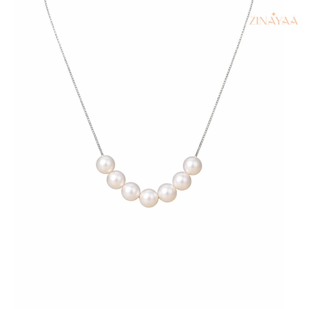 925 Sterling Silver Pearl Grace Necklace
