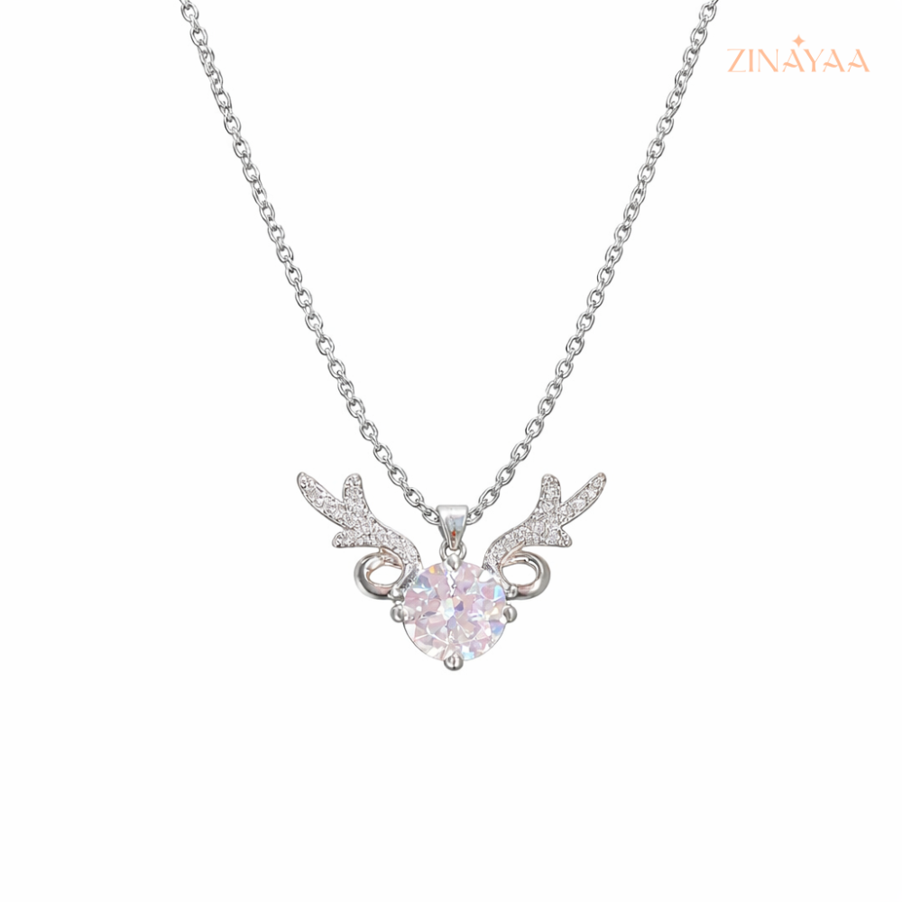 925 Sterling Silver Angel Wings Adjustable Pendant Necklace